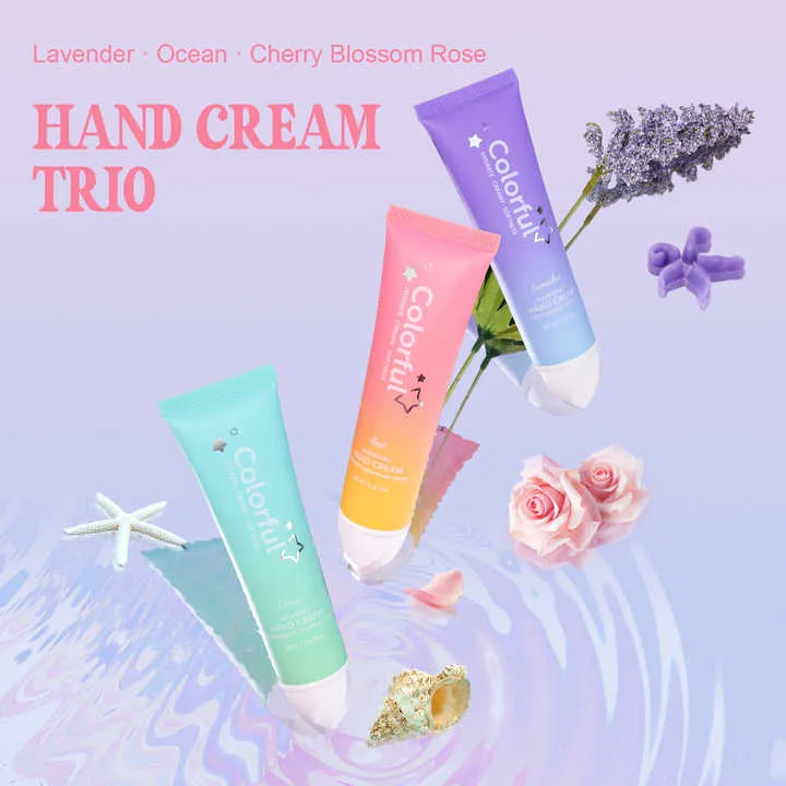 مجموعة كريم اليدين برائحة الآيس كريم واللافندر -Ice Cream Lavender Hand Cream