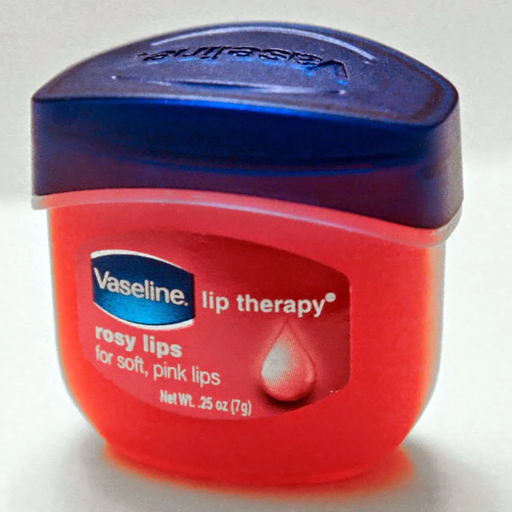 10 Vaseline Therapy Lip Balms 0.25 Oz Rosy Flavor Locks Moisture Jelly Mini Jar