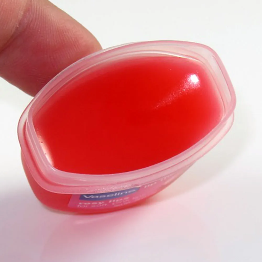 10 Vaseline Therapy Lip Balms 0.25 Oz Rosy Flavor Locks Moisture Jelly Mini Jar