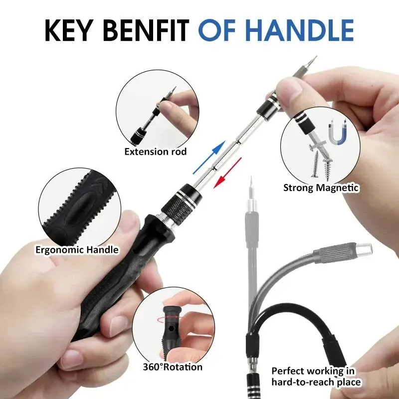 117 in 1 Magnetic Screwdriver Set for Repairing 98 Bits for Iphone Camera Piece