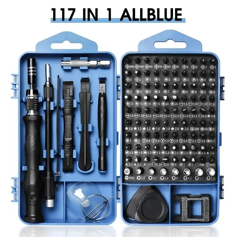 117 in 1 Magnetic Screwdriver Set for Repairing 98 Bits for Iphone Camera Piece
