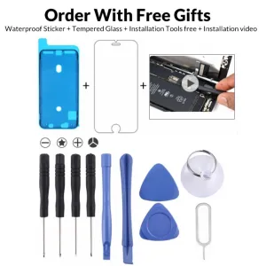 12-piece Repair Kit with Screwdrivers Teardown Rods Triangles Eject Pin Chuck Sticker and Tempered Glass