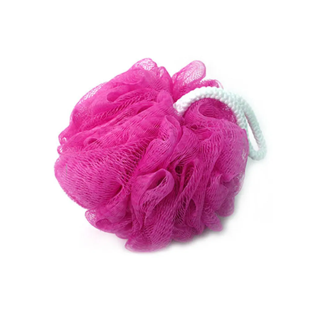 2 Bath Sponges Luffah Puff Shower Nylon Mesh Scrubber Exfoliating Body Massage
