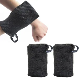 2 Black Exfoliating Loofah Shower Sponge Bath Glove Loofa Brush Sisal Scrubber