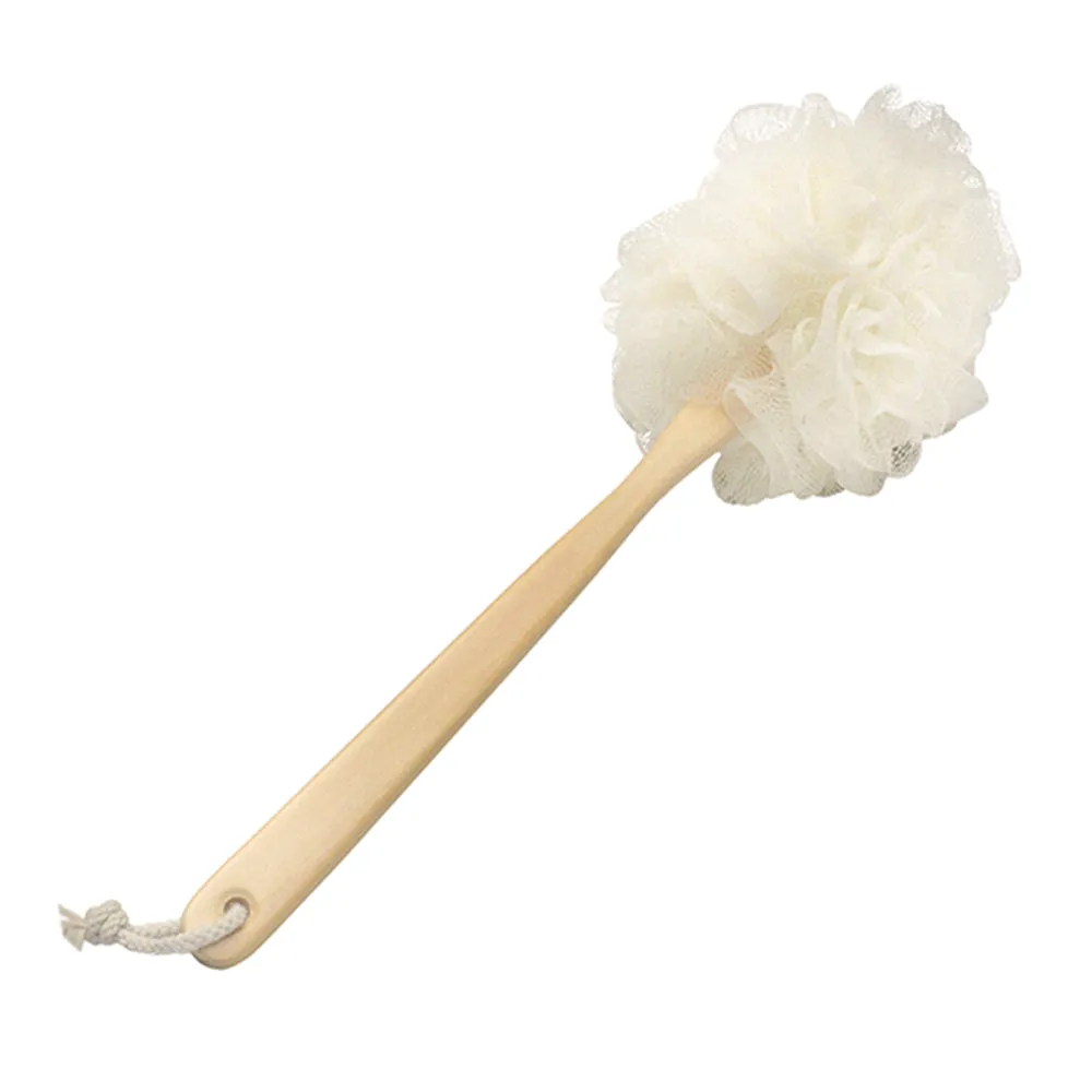 2 Exfoliating Bath Back Scrubber Long Handle Loofah Sponge Body Brush Spa Shower