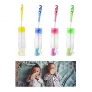 2 X Bottle Brush Sponge Scrub Cup Glass Washing Cleaning Cleaner Tool Kitchen