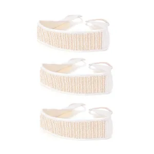 3 Pc Loofah Loofa Back Strap Exfoliating Body Bath Shower Sponge Bursh Scrubber