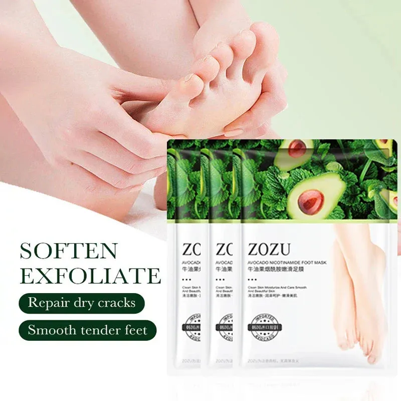 5 Pairs Avocado Foot Exfoliating Mask