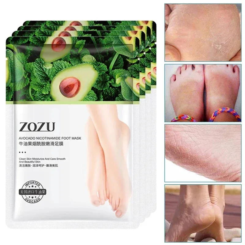 5 Pairs Avocado Foot Exfoliating Mask