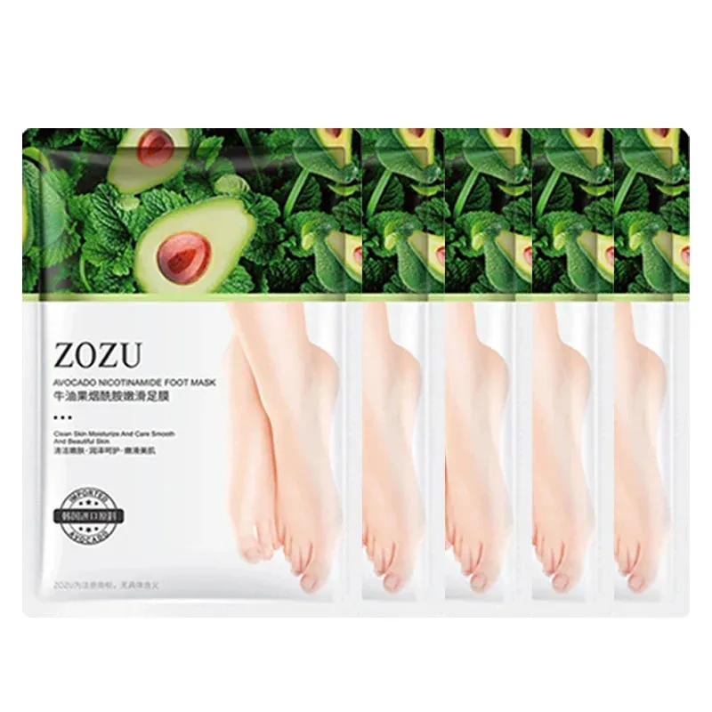 5 Pairs Avocado Foot Exfoliating Mask