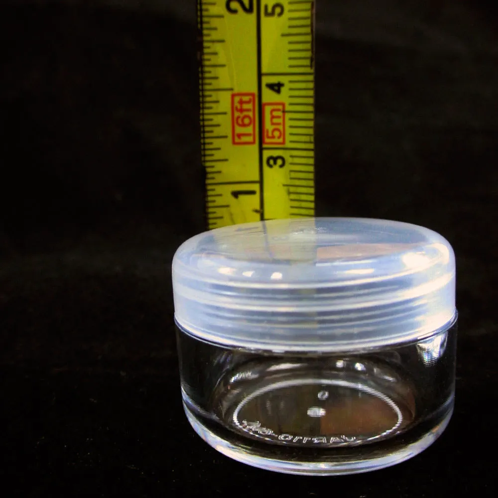 50 Empty Cosmetic Container 8 gram Plastic Sample Makeup Cream Jar Empty Small