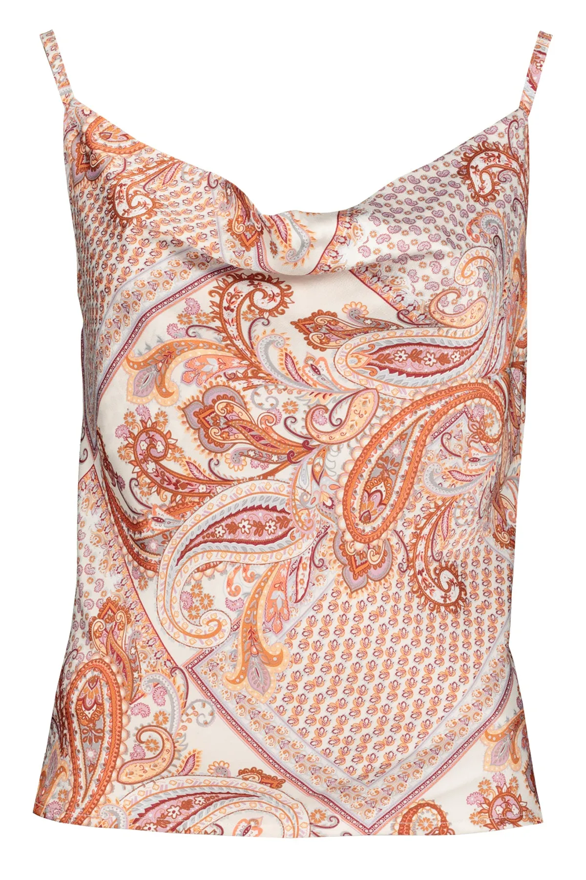 Bishop And Young Bonnes Vacances Audrina Cami In Coral Paisley