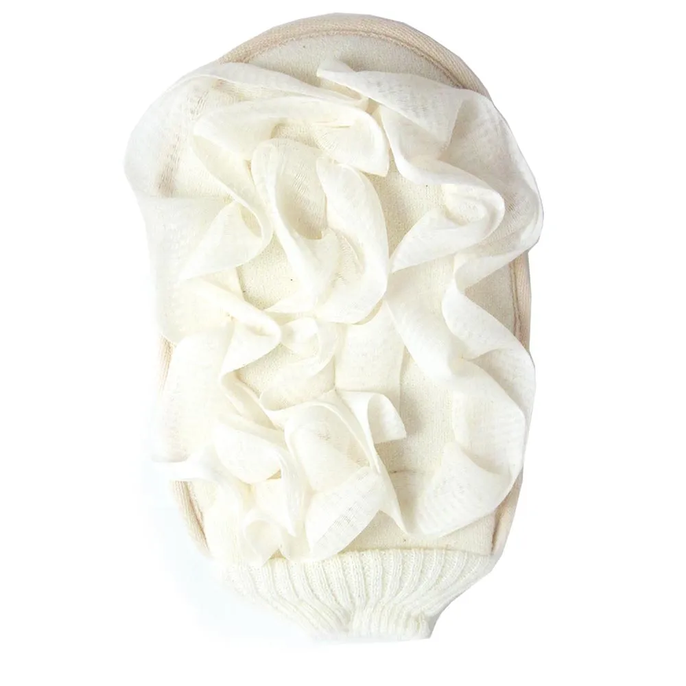 Exfoliating Bath Glove Stimulating Shower Sponge Cleansing Loofah Body Scrubber