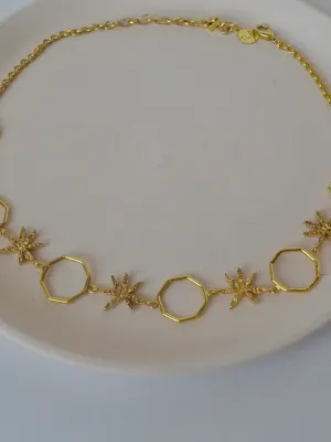 Linked Cinnamon Choker