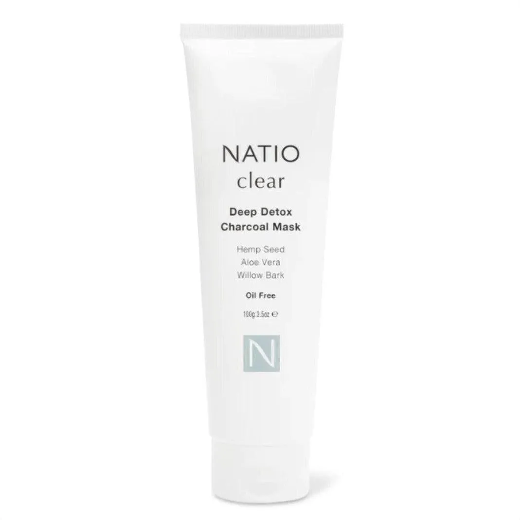 Natio Clear Deep Detox Charcoal Mask 100g