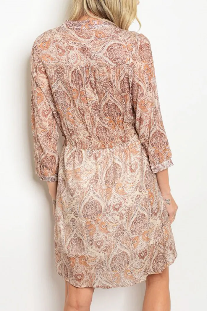 Paisley Wrap Dress
