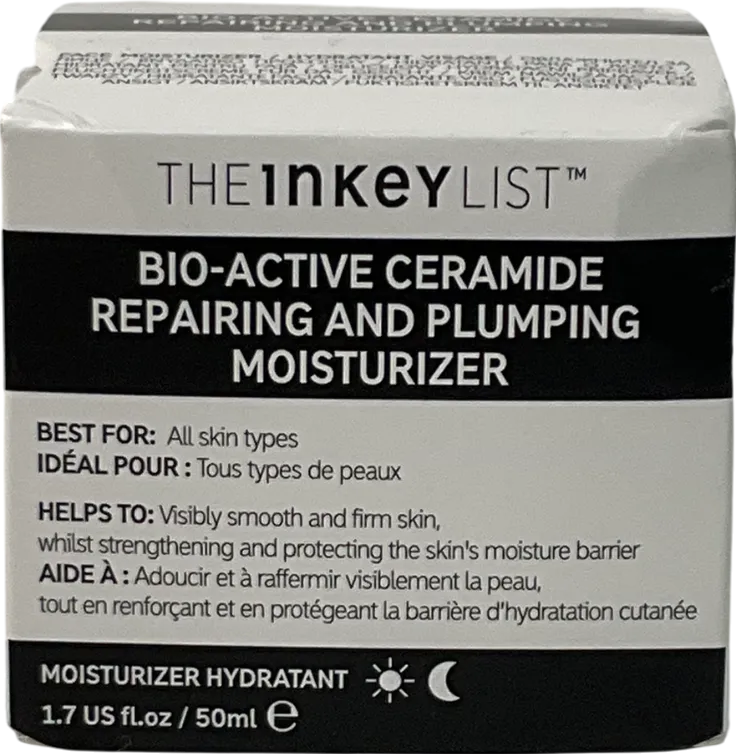 The Inkey List Bio-active Ceramide Repairing And Plumping Moisturiser 50ml