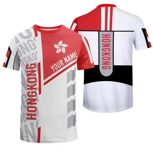 Unisex Customized HongKong T-Shirt 100% Polyester- Personalized Premium T-Shirt